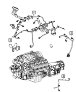 4801579AC - Electrical: Injector Wiring for Mopar Image