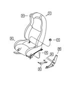SN601X9AA - Interior Trim: Front Seat Back, Right for Mopar Image