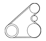 5717038010 - : Power Steering Belt for Kia: Optima Image