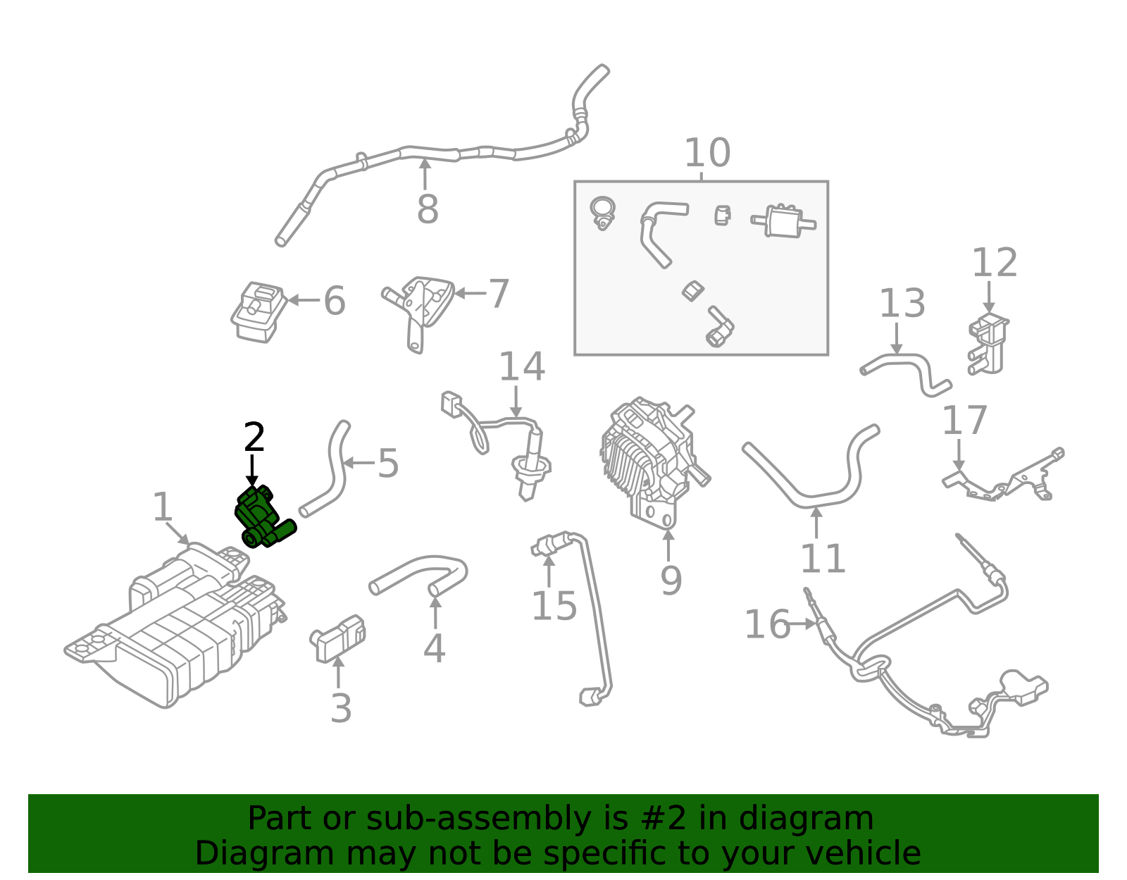14935-JF02B - Evaporator Canister Vent Control Valve Seal O Ring ...