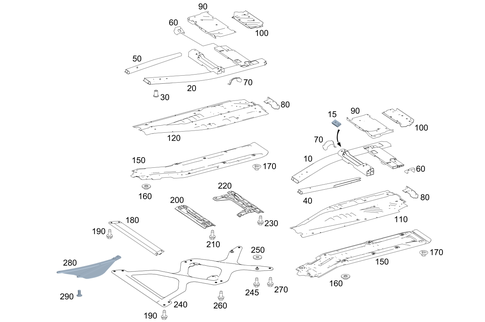 Front Floor for 2021 Mercedes-Benz AMG GT Black Series #0