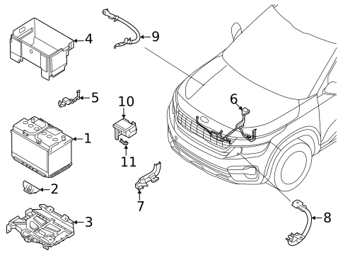 Battery for 2023 Kia Seltos #0