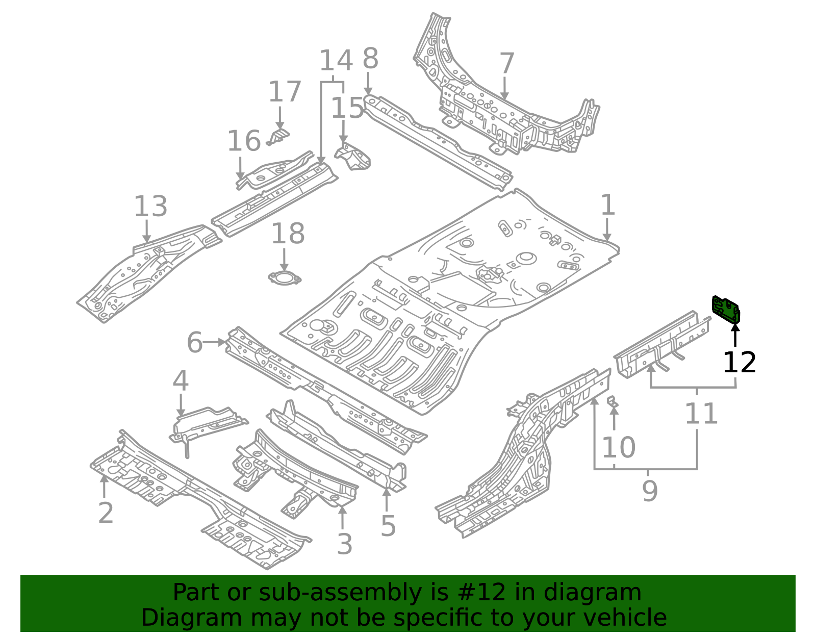 VC67-53-89X - Rear Bracket - Mazda Swag