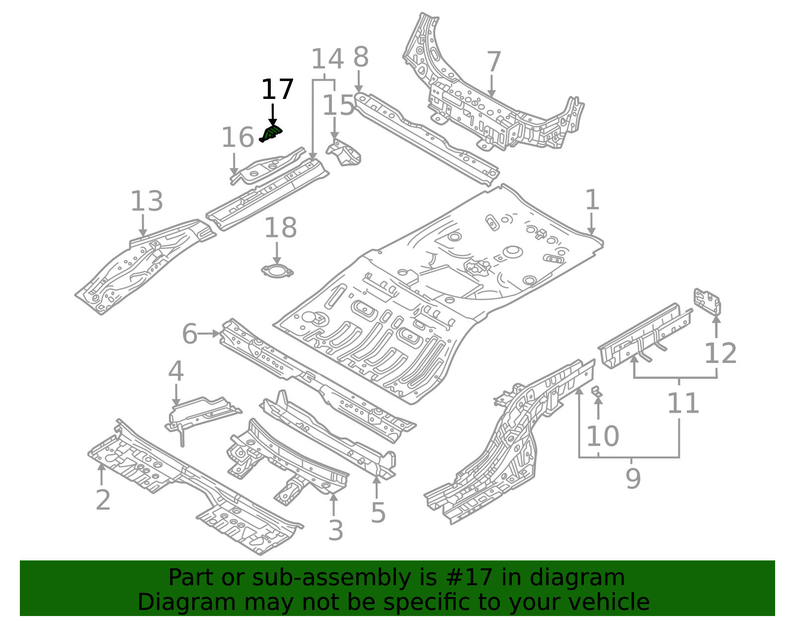 VC67-53-7R0 - Floor Extension Bracket - 2025 Mazda CX-50 | Mazda Swag