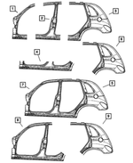 5066399AF - Body Sheet Metal Except Doors: Body Side Aperture Front Panel Package, Left for Mopar Image