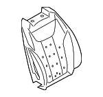 52108094817 - Body: Seat Back Pad for BMW: M2, M3, M4, M8, X3 Image