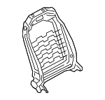 52107421859 - Body: Seat Back Frame for BMW: 230i, 230i xDrive, 430i, 430i xDrive, 840i, 840i Gran Coupe, 840i xDrive, 840i xDrive Gran Coupe, M2, M240i, M240i xDrive, M4, M440i, M440i xDrive, M8, M8 Gran Coupe, M850i xDrive, M850i xDrive Gran Coupe Image