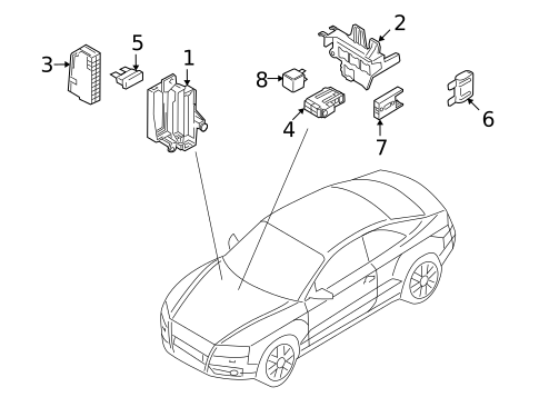 Fuse & Relay for 2010 Audi Q5 #0