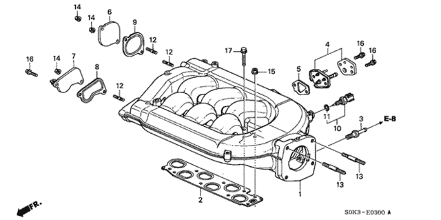 Intake Manifold ('99) for 1999 Acura TL #0