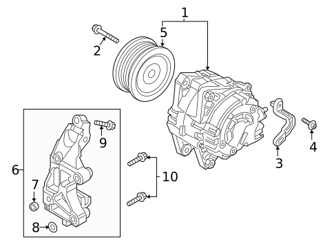 Alternator for 2020 Genesis G90 #0
