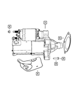 RX801269AB - Electrical: Engine Starter, Remanufactured, Export for Jeep: Wrangler Image