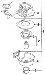 2722738E02 - HVAC: Motor Cover for Infiniti Image