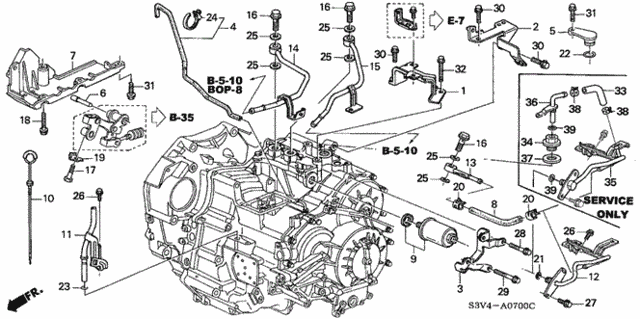 AT Oil Level Gauge ('01-'02) for 2002 Acura MDX #0