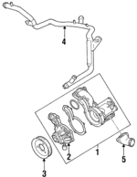 27121031 - Cooling System: Pulley for Volkswagen Image