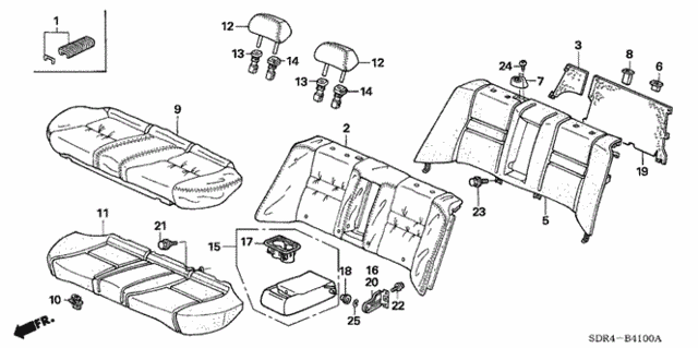 Rear Seat for 2007 Honda Accord #0