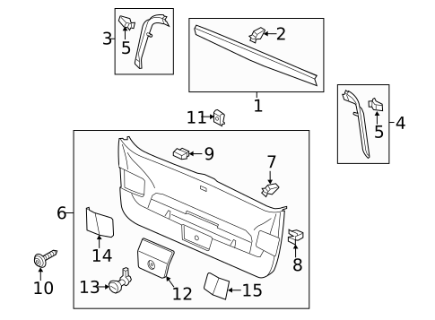 Interior Trim for 2015 Volkswagen Golf #0