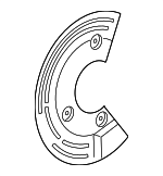 5F9Z2C029AA - Brakes: Splash Shield for Ford: Five Hundred, Freestyle, Taurus, Taurus X | Mercury: Montego, Sable Image