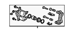 45018TBF000 - : 2017-2019 Honda Civic - Caliper Sub-Assembly R Front for Honda: Civic Image