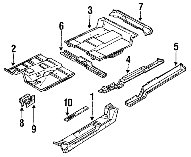 12549234 - Body: Inner Rocker for GM Image