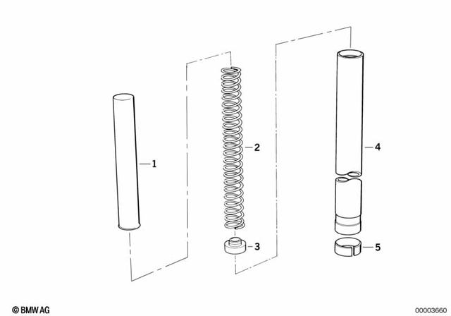 31422310348 - Front Axle, Front Suspension: Compression Spring -  for BMW-Motorrad Image