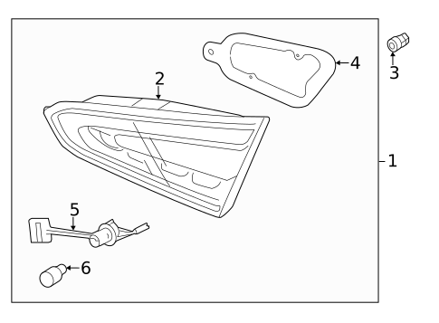 Backup Lamps for 2017 Kia Forte #1