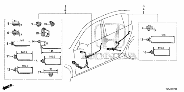 Wire Harness (6) for 2017 Honda Accord #0