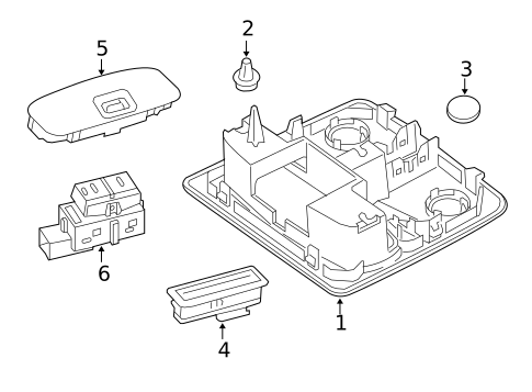 Overhead Console for 2009 Land Rover LR2 #0