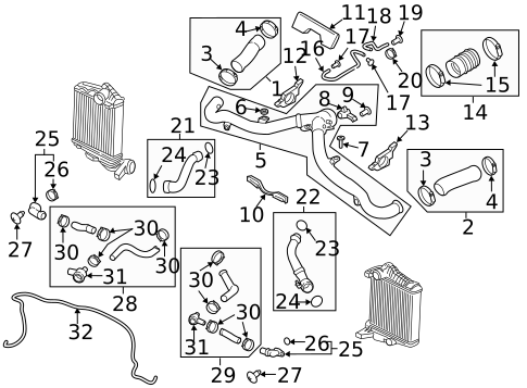 Intercooler for 2016 Porsche Macan #0