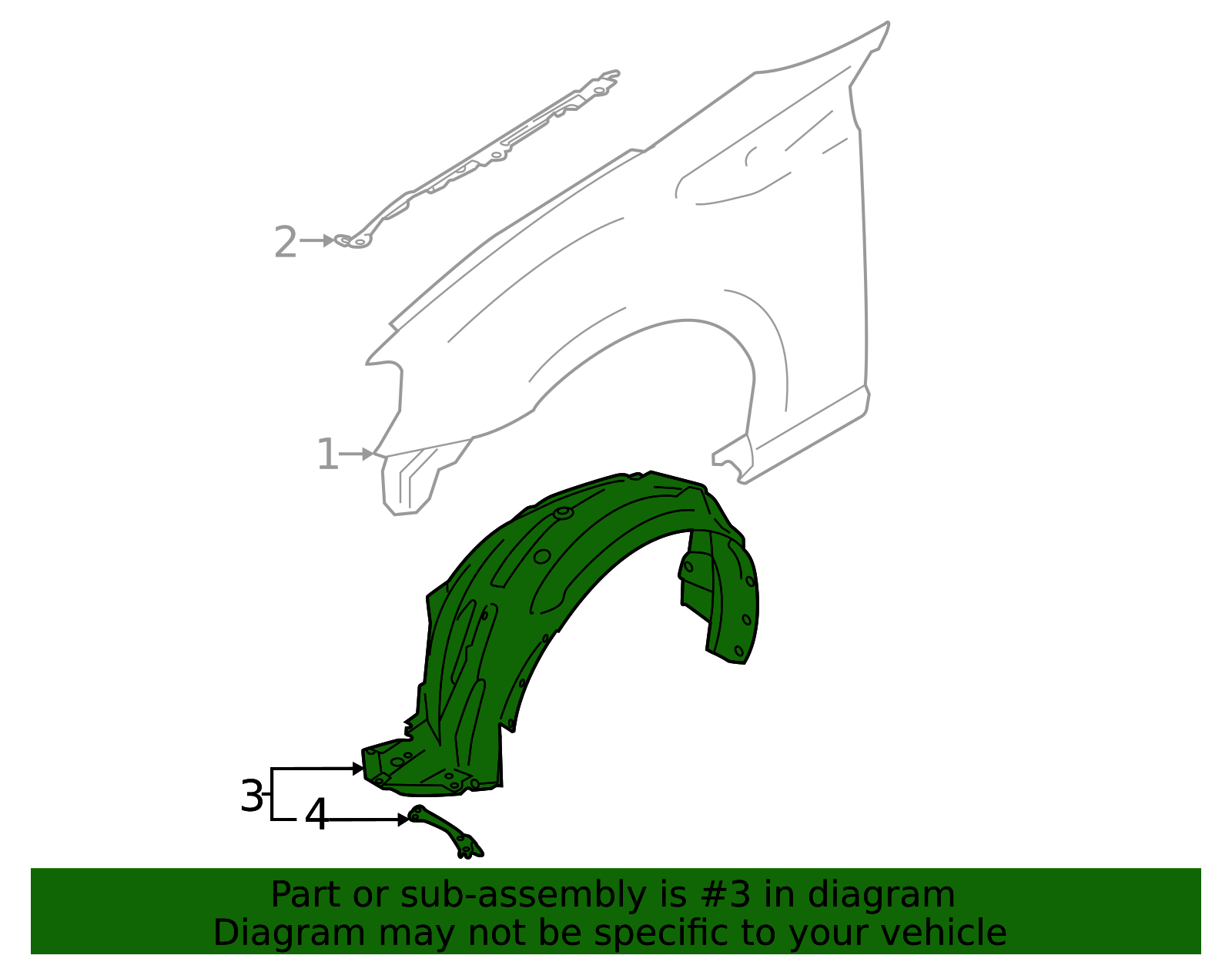 2022-2025 Toyota GR86 Fender Splash Shield SU003-09279 | Toyota
