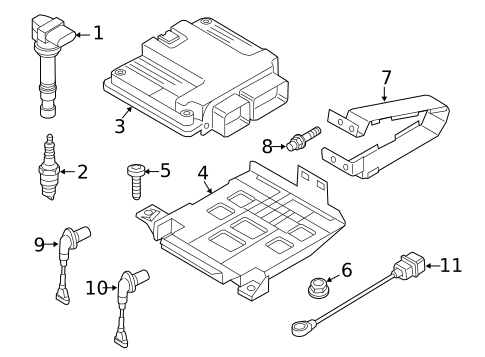 Powertrain Control for 2012 Volkswagen CC #0