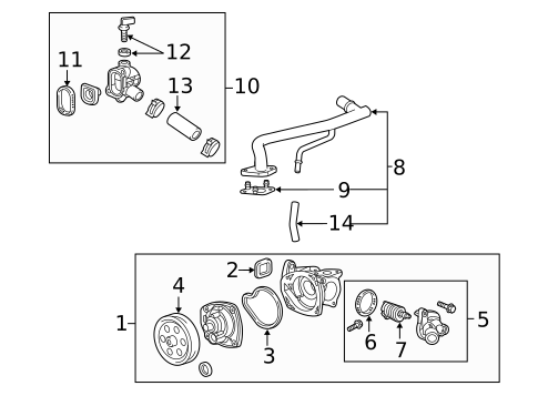 Water Pump & Related Components for 2017 Buick Regal #0
