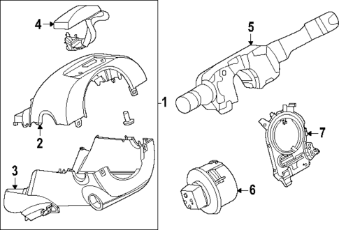 Shroud, Switches & Levers for 2025 Nissan Armada #0