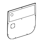 90673724719J69 - Body: Lower Trim Panel for Mercedes-Benz Image