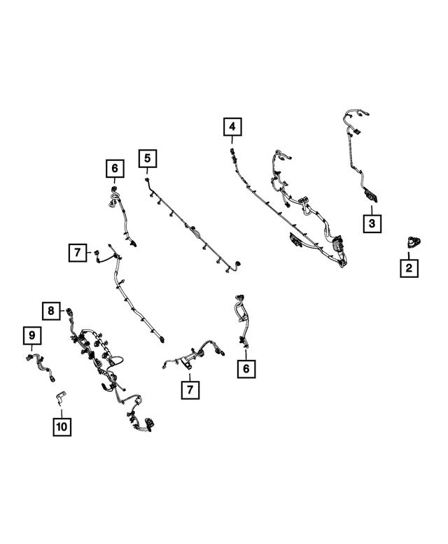 68359103AD - : Jumper Wiring, Right for Mopar Image