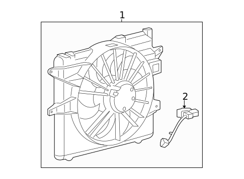 Cooling Fan, Clutch & Motor for 2012 Ford Mustang #0