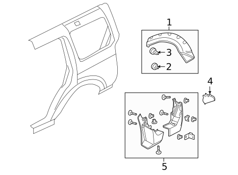 Exterior Trim - Quarter Panel for 2011 Land Rover LR4 #0