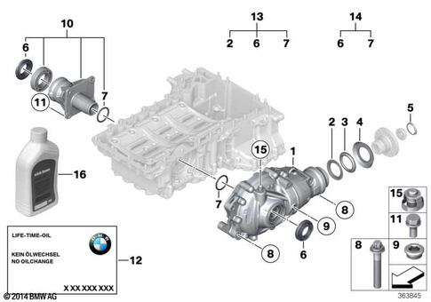 Final Drive (Front Axle) for 2003 BMW X3 3.0i #0
