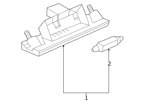 License Lamps for 2002 Audi S4 #0