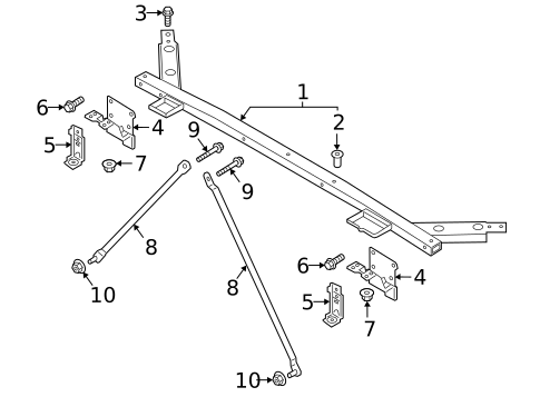 Radiator Support for 1994 Volvo 960 #0