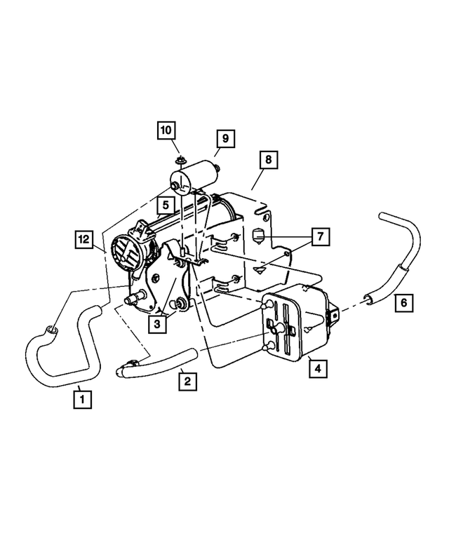 52121718AB - Emission Systems: Filter To Canister Hose for Mopar Image image