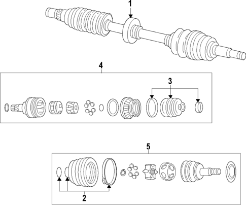 Axle Shafts & Joints for 2009 Pontiac G3 #0