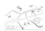 1248200501 - Electrical System: Interior Lamp for Mercedes-Benz: 190D, 190E, 300CE, 300E, 300SE, 300SEL, 300TE, 400E, 500E, 560SEC, 560SEL Image