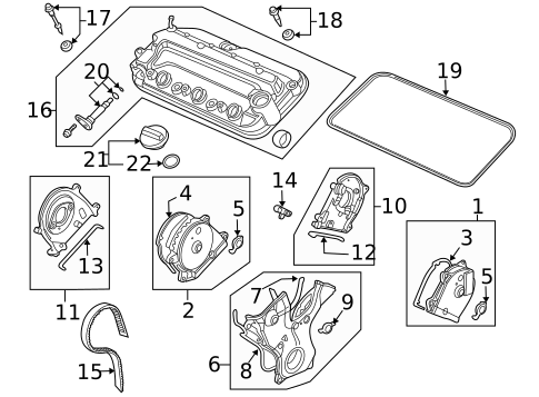 Valve & Timing Covers for 2017 Acura RDX #0