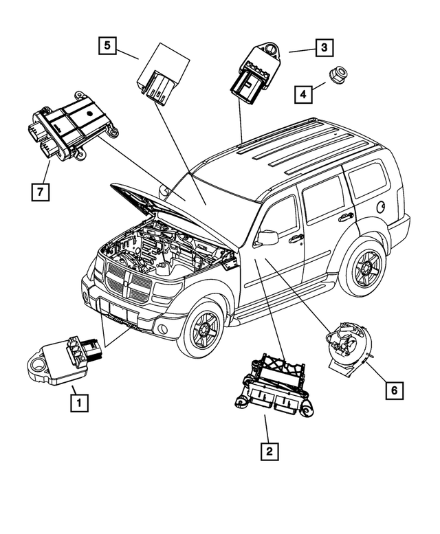 68339336AB - Restraints: Steering Column Control Module Clockspring for Mopar Image