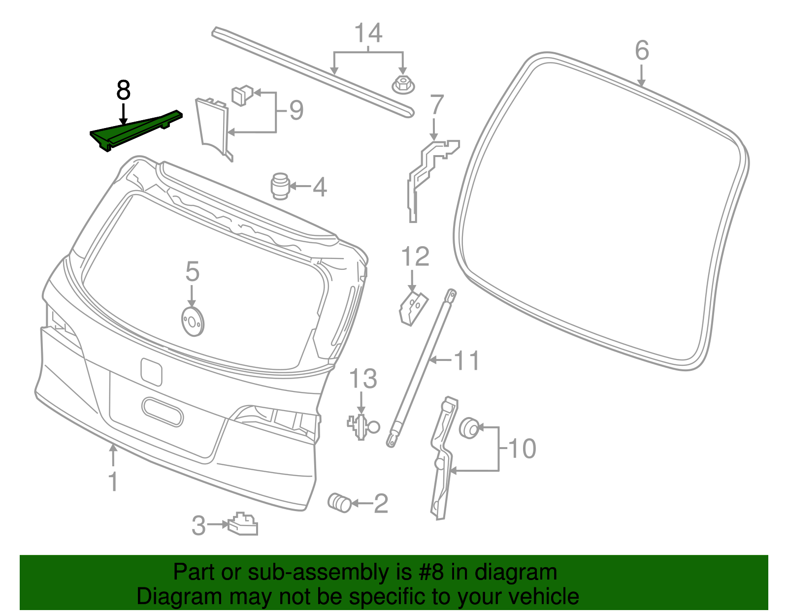 2016-2022 Honda Pilot Hinge Cover 74835-TG7-A11 | OEM Parts Online