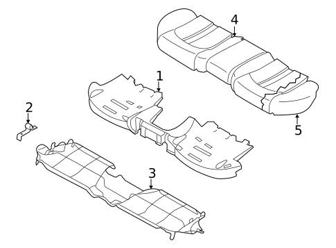 Rear Seat Components for 2013 Audi A8 Quattro #3