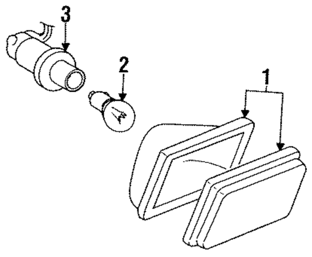 F2DZ15A201B - : Cornering Lamp for Ford Image