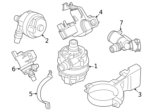 Water Pump for 2024 BMW 430i xDrive #1