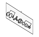 4B0498103 - Suspension: Inner Joint Assembly for Audi: A4 Quattro, A6, A6 Quattro, Allroad Quattro, RS6, S6 Image