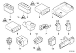 61318368920 - Vehicle Electrical System: Switch Hazard Warning/Central Lckng Syst for BMW Image